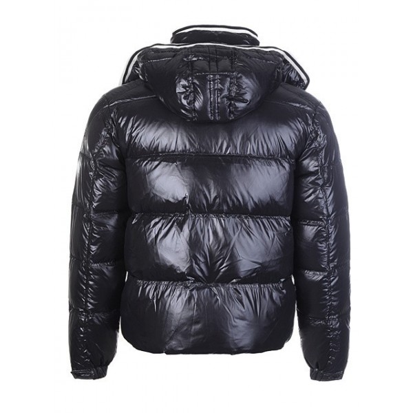 Moncler Simple corto nero Zipper Slash e tasche caldo Uomo Cappotti uscita